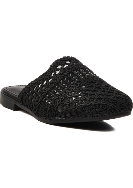 Siyah Tekstil Kadın Düz Terlik modelleri