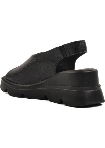 Siyah Yüksek Taban Kadın Dolgu Topuk Terlik fırsatları