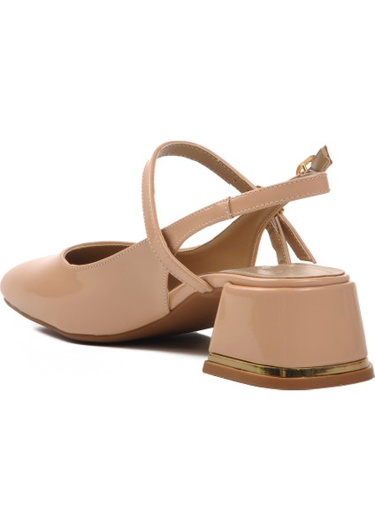 Nude Nut Rugan Kadın Topuklu Ayakkabı fırsatları