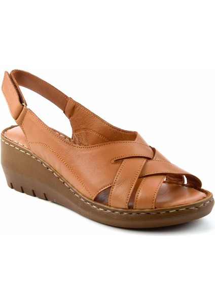 Taba Leather Kadın Sandalet K05296100403