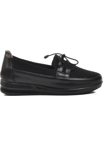 Siyah Kadın Düz Rahat Günlük Ayakkabı