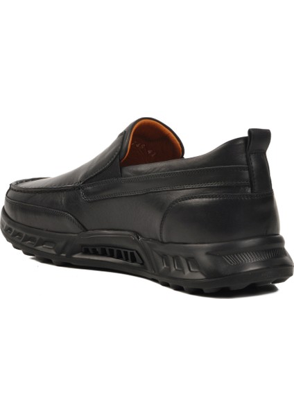 Dr.Flexer Siyah Deri Ortopedik Erkek Casual Ayakkabı fırsatları