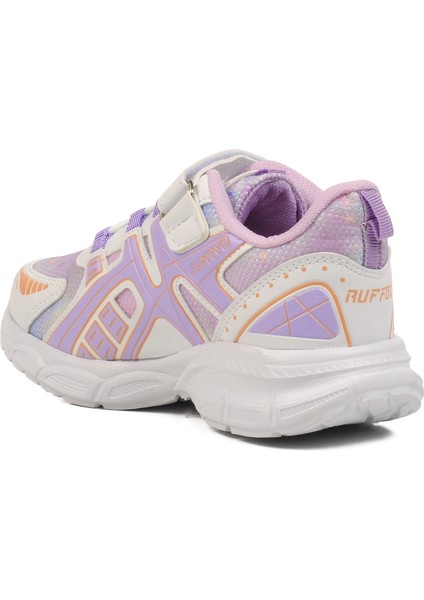 Beyaz Lila Cırtlı Fileli Hafif Kız Çocuk Spor Ayakkabı fırsatları