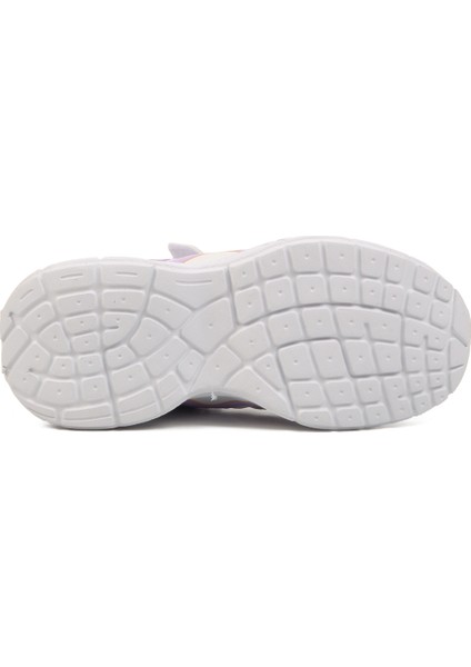 Beyaz Lila Cırtlı Fileli Hafif Kız Çocuk Spor Ayakkabı indirimleri