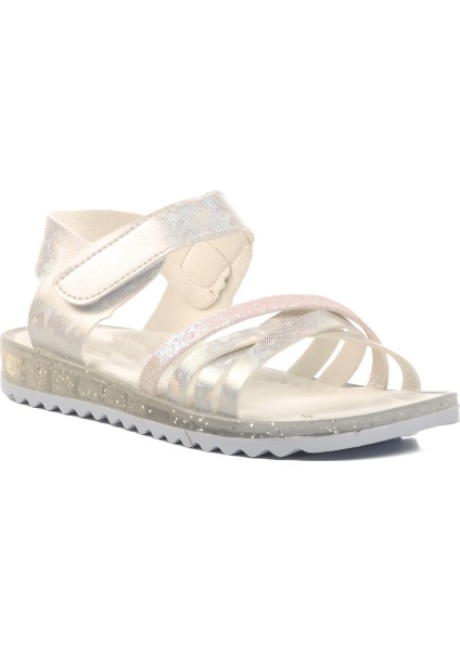 Beyaz Simli Çocuk Düz Sandalet modelleri