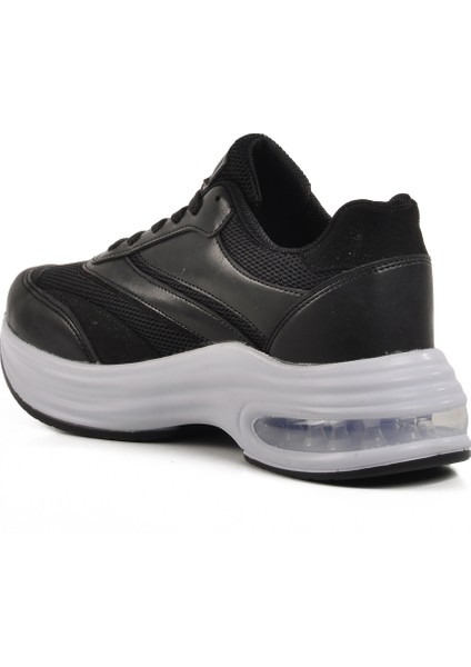 Siyah Beyaz Fileli Hafif Air Taban Kadın Spor Ayakkabı fırsatları