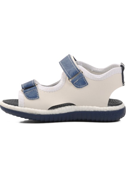 Beyaz Kot Erkek Çocuk Düz Sandalet fiyatları