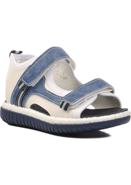 Beyaz Kot Erkek Çocuk Düz Sandalet modelleri