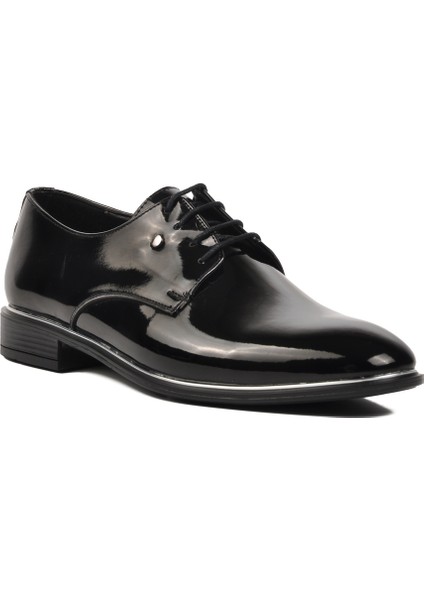 Siyah Rugan Erkek Klasik Ayakkabı modelleri