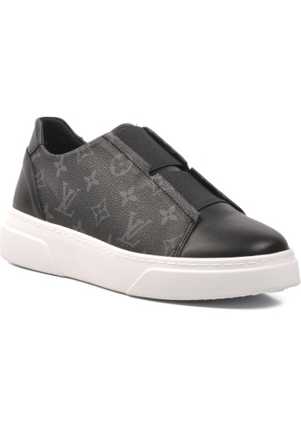 Siyah Beyaz Erkek Sneaker Ayakkabı