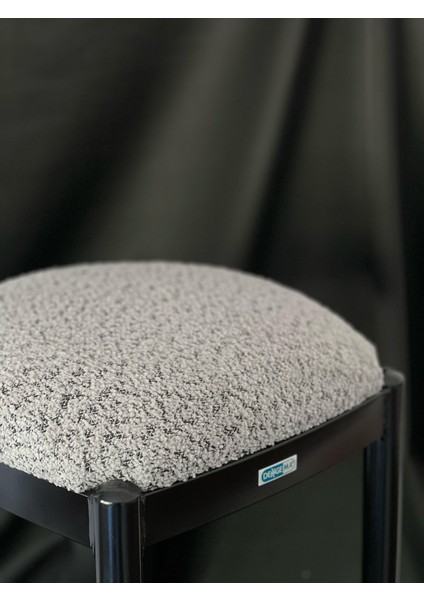 Nira Kare 50 cm Yükseklik Kumaş Oturumlu Metal Iskelet Tabure – Şık ve Dayanıklı