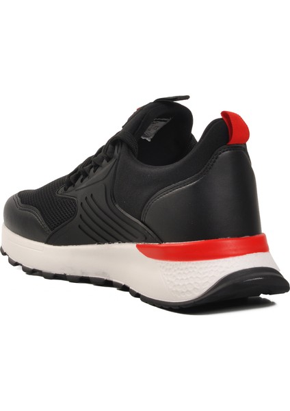 Siyah Beyaz Fileli Hafif Erkek Spor Ayakkabı fırsatları