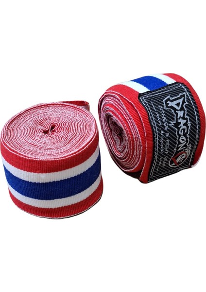 83818 Thailand Bayraklı 5 Metre Elastik Bandaj Boks Bandajı Muay Thai Bandajı Kick Boks Bandajı fırsatları