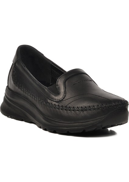 Siyah Deri Kadın Casual Ayakkabı modelleri