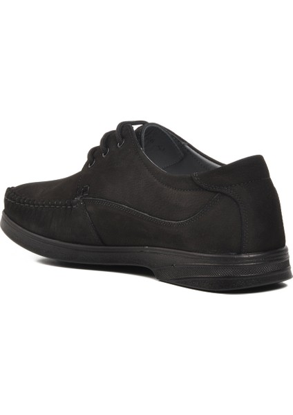 Siyah Nubuk Deri Erkek Casual Ayakkabı fırsatları