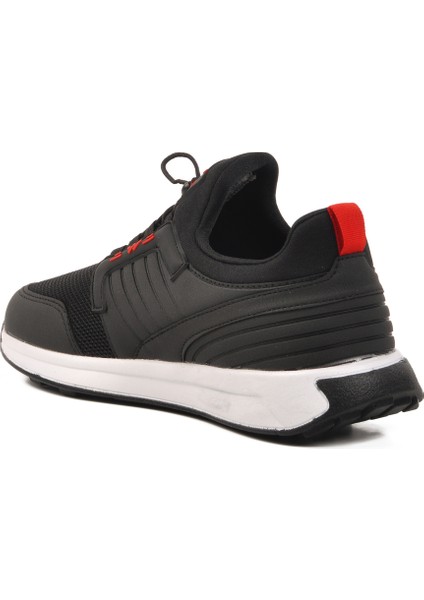 Siyah Beyaz Fileli Kilit Bağcıklı Erkek Spor Ayakkabı fırsatları