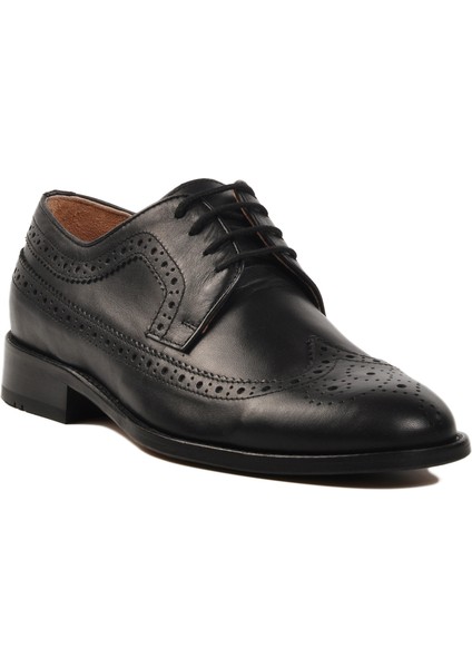 Siyah Deri Erkek Klasik Ayakkabı modelleri