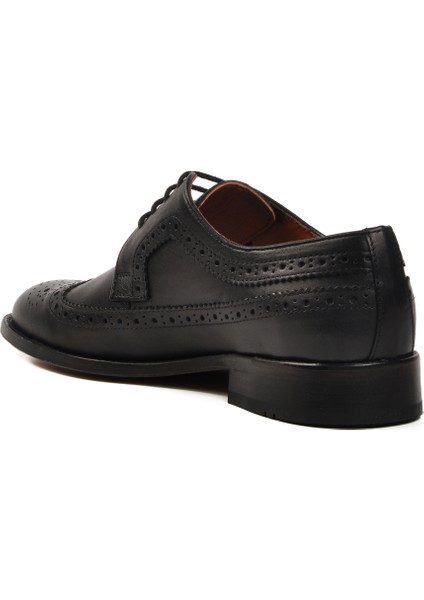Siyah Deri Erkek Klasik Ayakkabı fırsatları