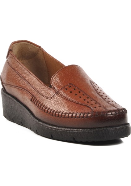 Taba Deri Kadın Casual Ayakkabı modelleri