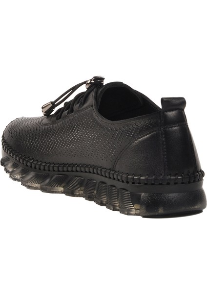 Siyah Deri Kadın Casual Ayakkabı fırsatları