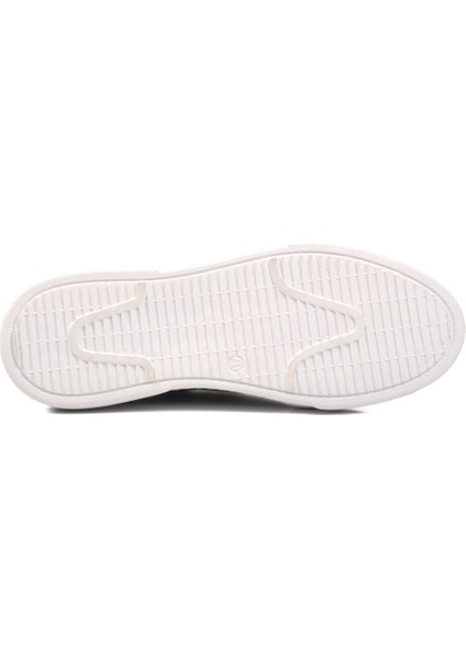 Siyah Rugan Beyaz Erkek Sneaker Ayakkabı