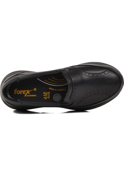 Siyah Deri Anatomik Kadın Casual Ayakkabı fırsatları