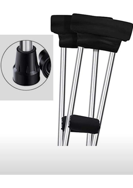 Çeçen Baston Yürüteç Değnek Treking Ucu 2cm Taban Çapı 4cm Yükseklik 5 cm (2 Adet)