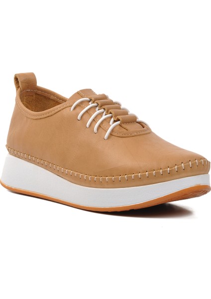 Bej Kadın Düz Rahat Günlük Ayakkabı modelleri