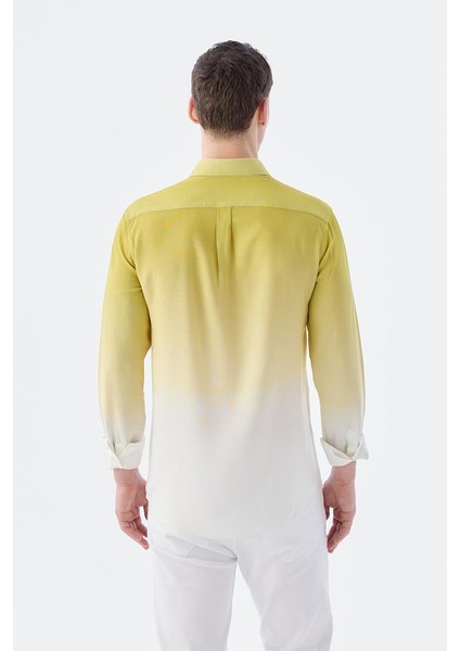 Safran Comfort Fit Düğmeli Yaka Kolay Ütülenebilir Gömlek indirimleri