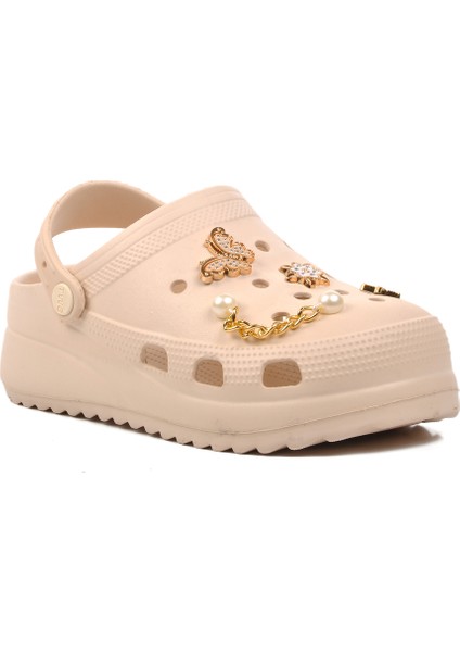 Ekru Bej Kadın Sabo Terlik modelleri