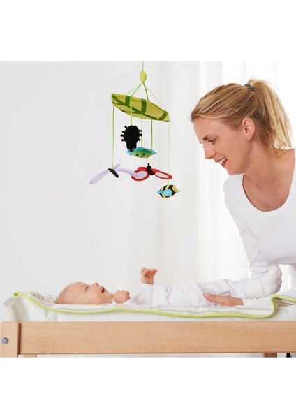 Çok Renkli Bebek Alt Değiştirme Masası - Ahşap Renkli, Sabit Model, 2 Yıl Garantili