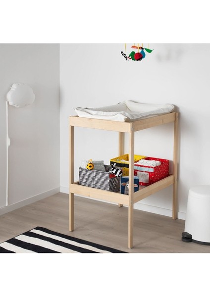 Çok Renkli Bebek Alt Değiştirme Masası - Ahşap Renkli, Sabit Model, 2 Yıl Garantili fiyatları