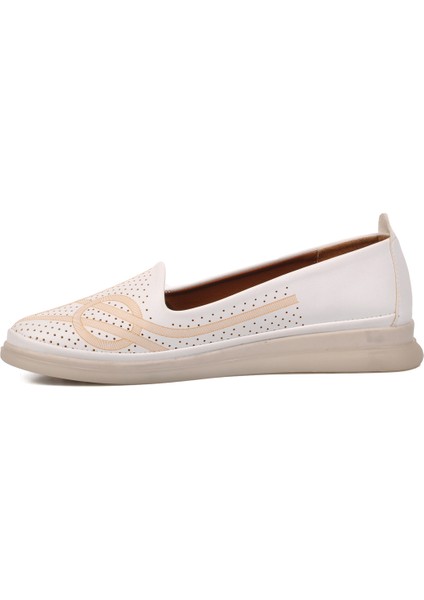 Beyaz Kadın Düz Rahat Günlük Ayakkabı fiyatları