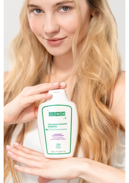KOLAJEN VE KERATİN ŞAMPUAN - HACİM ARTTIRICI VE DOLGUNLAŞTIRICI FORMÜL 300 ML fırsatları