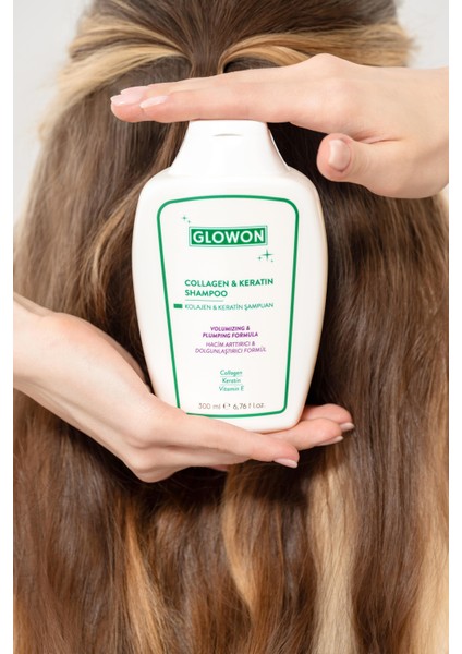 KOLAJEN VE KERATİN ŞAMPUAN - HACİM ARTTIRICI VE DOLGUNLAŞTIRICI FORMÜL 300 ML