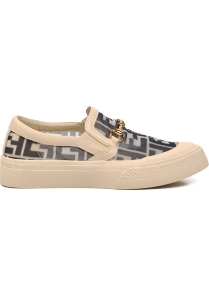 Gri Kadın Düz Rahat Günlük Ayakkabı