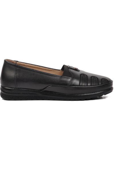 Siyah Kadın Düz Rahat Günlük Ayakkabı