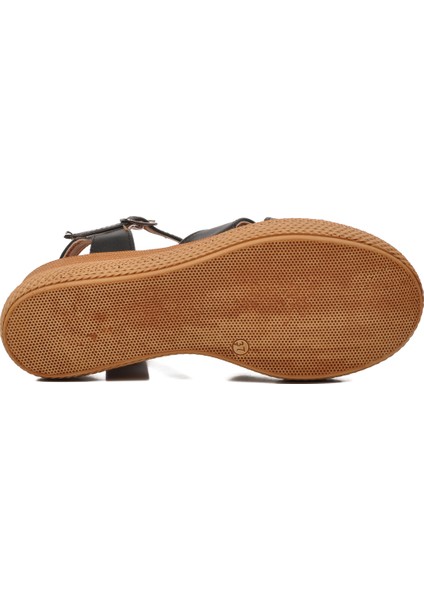 Siyah Kadın Düz Sandalet indirimleri