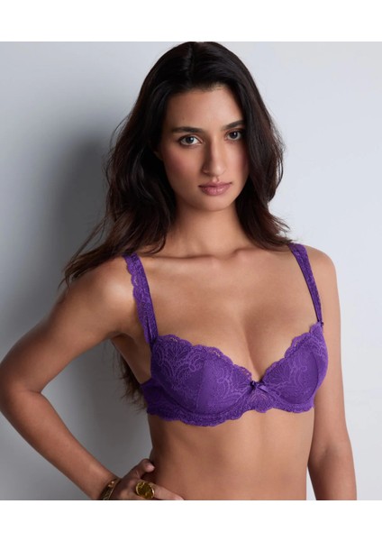 Danse Des Sens Kalıplı Push-Up Sütyen, Dantel Detaylı, Ton Sür Ton, Şeffaf & Örtücü Kontrastlı fiyatları