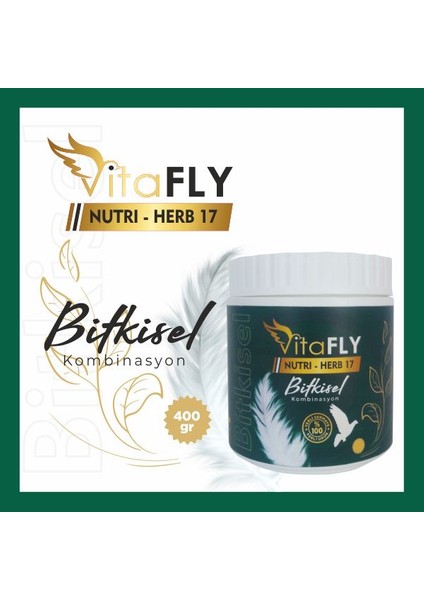 Vitafly Nutrı-Herb 400 gr (Kafes Kuşları ve Güvercinler Için)