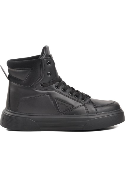 Siyah Erkek Hi Sneaker Ayakkabı