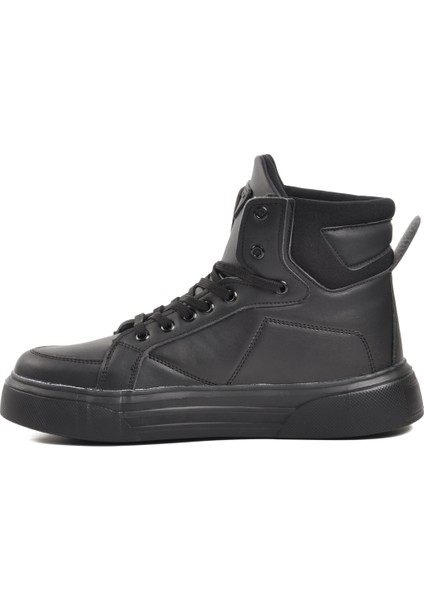 Siyah Erkek Hi Sneaker Ayakkabı