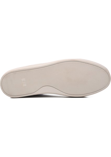 Beyaz Deri Erkek Sneaker Ayakkabı