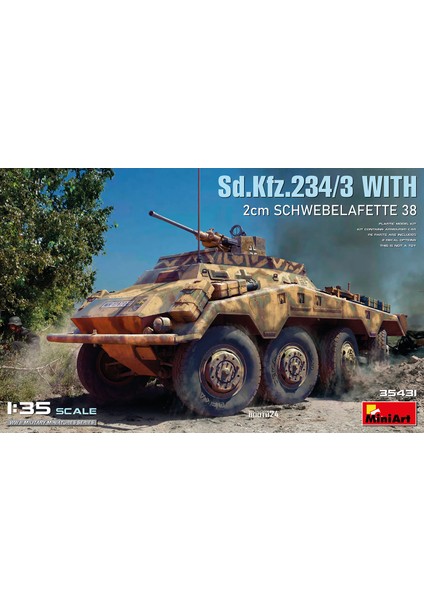 35431 1:35 SD.KFZ.234/3 2cm Schwebelafette 38 ile