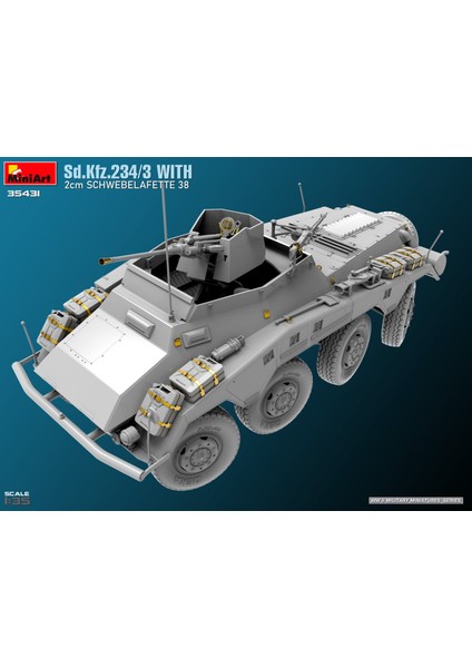 35431 1:35 SD.KFZ.234/3 2cm Schwebelafette 38 ile