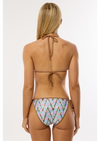 4651 Pembe Simli Bikini Takımı