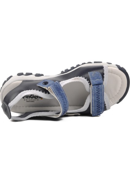 Lacivert Beyaz Erkek Çocuk Sandalet fırsatları