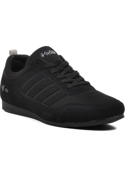 Siyah Deri Erkek Sneaker