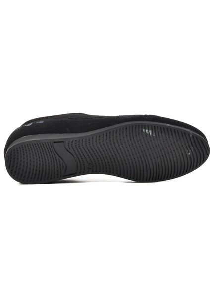 Siyah Deri Erkek Sneaker