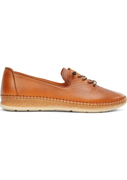 Taba Kadın Düz Rahat Günlük Ayakkabı